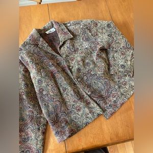 vintage erin london tapestry coat size x-large